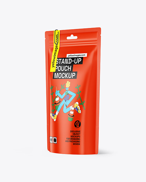 Matte Stand up Pouch Mockup