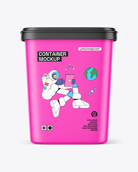 Matte Container Mockup
