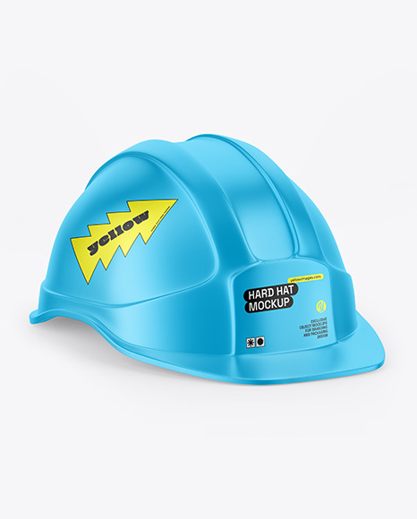 Metallized Hard Hat Mockup | PSD Templates