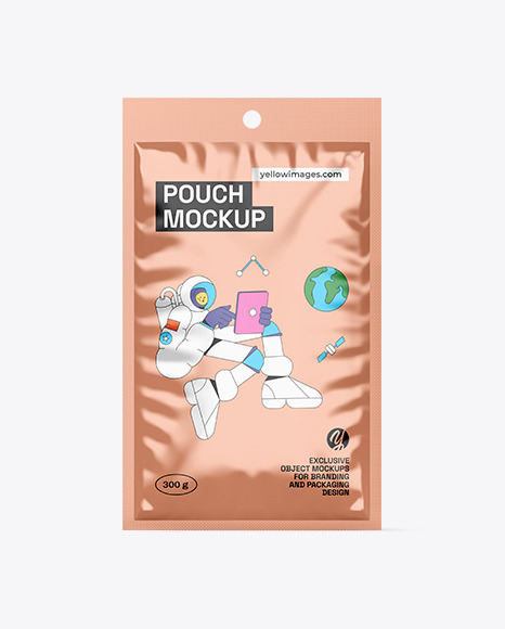 Metallic Pouch Mockup