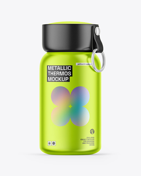Metallic Thermo Cup Mockup