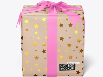 Gift Box Mockup