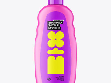 Matte Shampoo Bottle Mockup