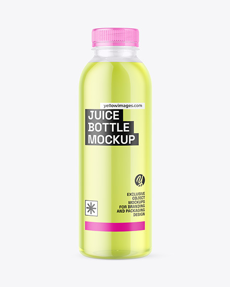 Bottle with Soft Drink Mockup