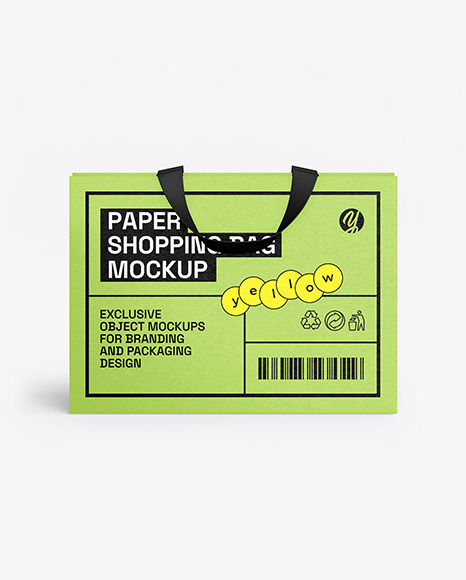 Textured Paper Shopping Bag Mockup