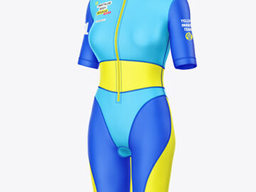 Women's Triathlon Bodysuit Mockup