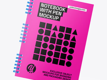 Glossy Notepad Mockup
