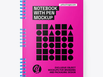 Glossy Notepad Mockup