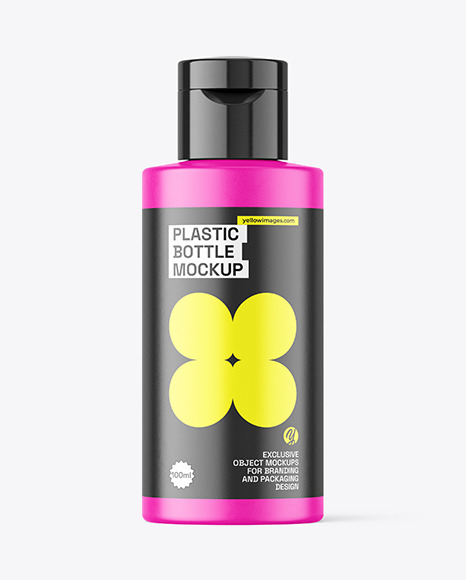 Matte Plastic Bottle Mockup