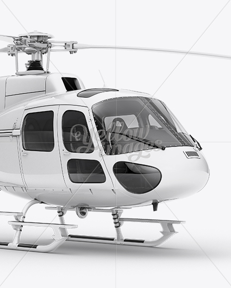 Eurocopter AS350 Mockup Front 3/4 View