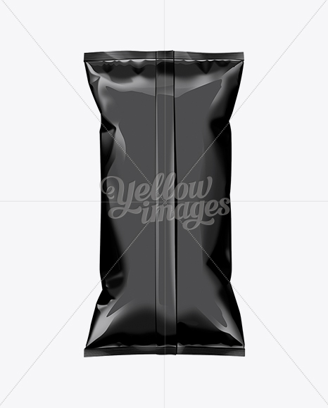 Black Plastic Snack Package Large