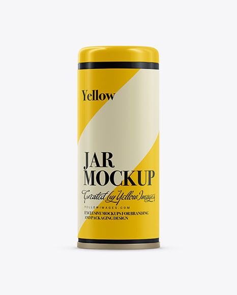 Cylindric Jar Mockup