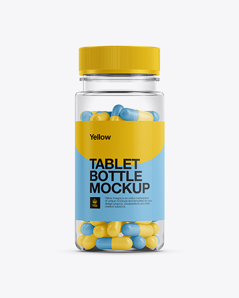 Tablet Bottle Mockup