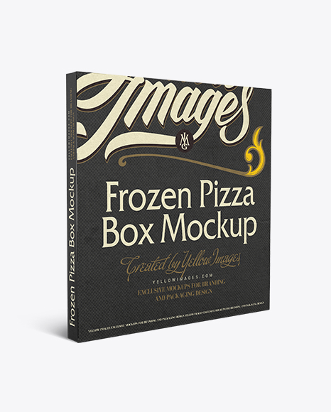 Frozen Pizza Box Mockup
