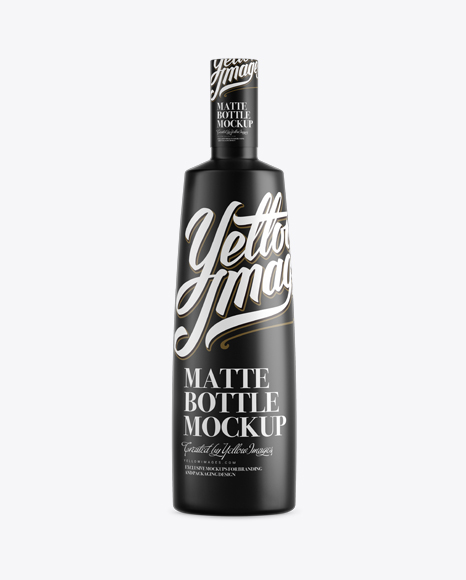 Matte Liquor Bottle Mockup