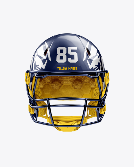 American Football Helmet Mockup - Front View
