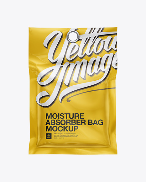 Moisture Absorber Bag W/ Eyelet Mockup - Front View