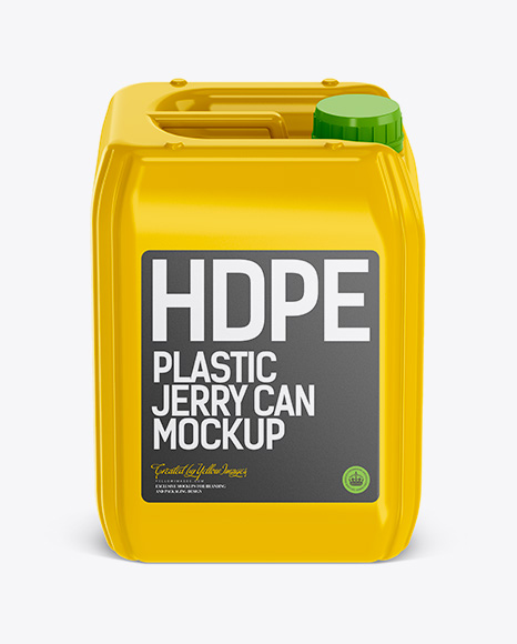 10L Plastic Jerry Can Mockup - Front View