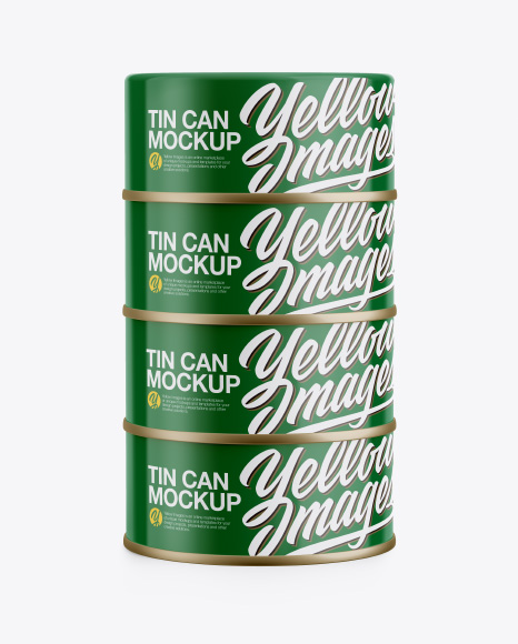 Four Cans Mockup