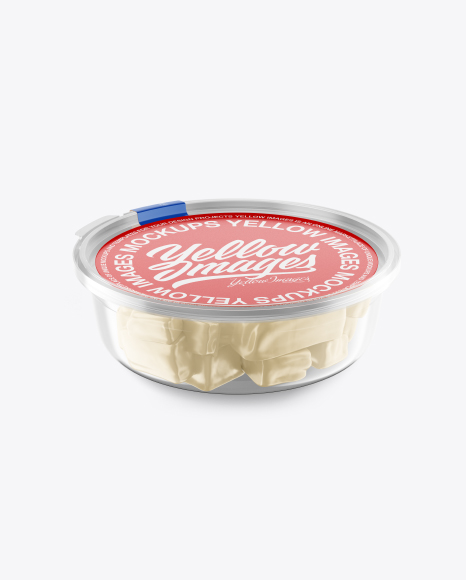 Transparent Container w/ Sweets Mockup
