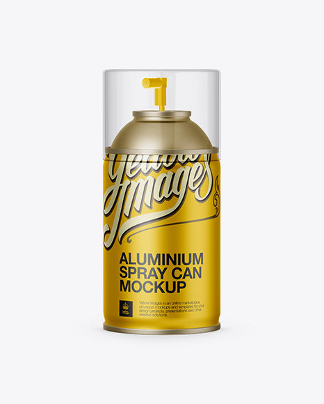 Aluminum Sprayer w/ Clear Cap Mockup