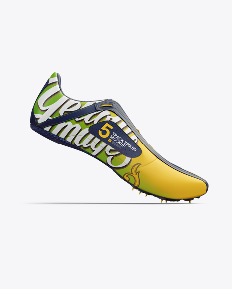 Track Spikes Mockup - Side View