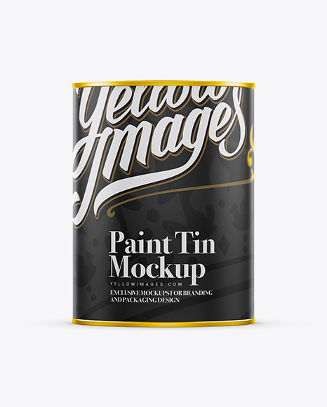 Paint Tin Mockup - Eye-Level Shot