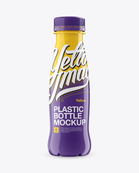 Plastic Bottle Mockup - Front View
