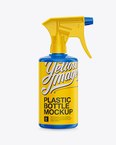 Plastic Trigger Spray Bottle Mockup