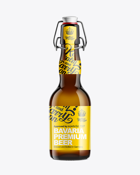 Amber Beer Bottle with Swing Top Closure 330ml