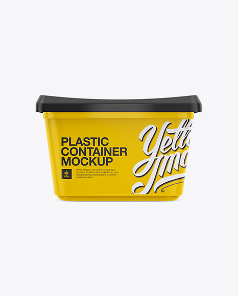 500g Glossy Butter Tub Mockup - Front, Top & Side Views