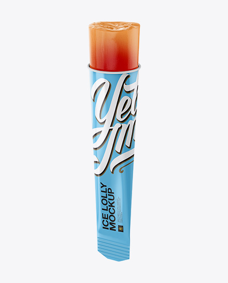 Ice Lolly Gloss Paper Tube Mockup