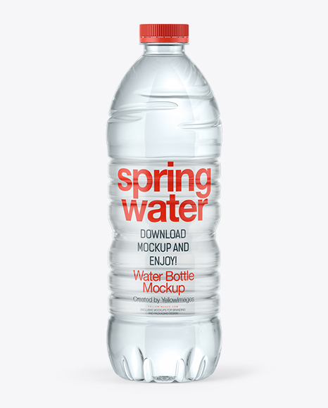 750ml Water Bottle Mockup