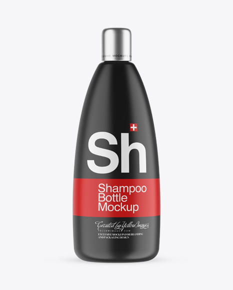 Matte Shampoo Bottle Mockup