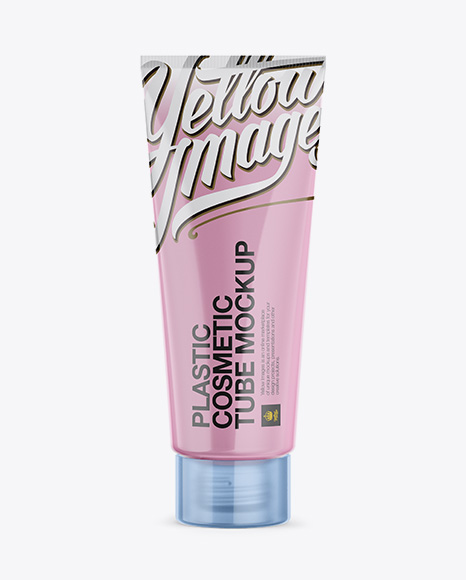 Frosted Plastic Cosmetic Tube Mockup