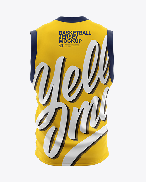 Basketball Jersey Mockup - Back View