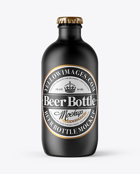 330ml Ceramic Beer Bottle Mockup