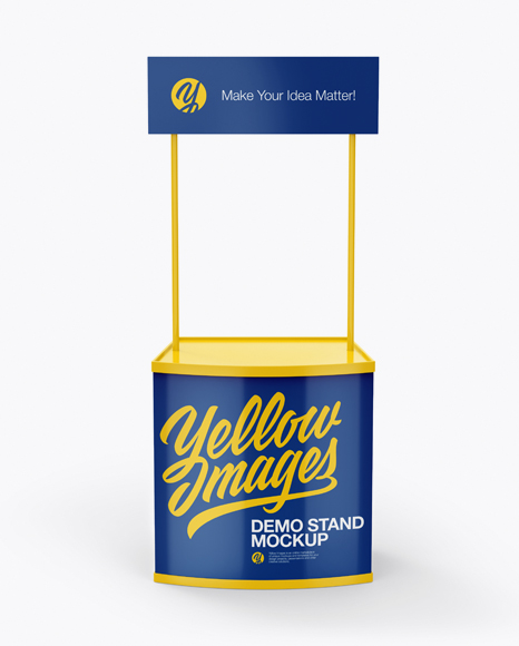 Promo Stand Mockup - Front View