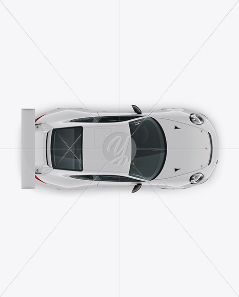 Porsche 911 GT3 Mockup - Top View