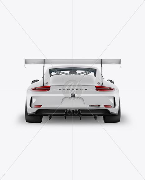 Porsche 911 GT3 Mockup - Back View