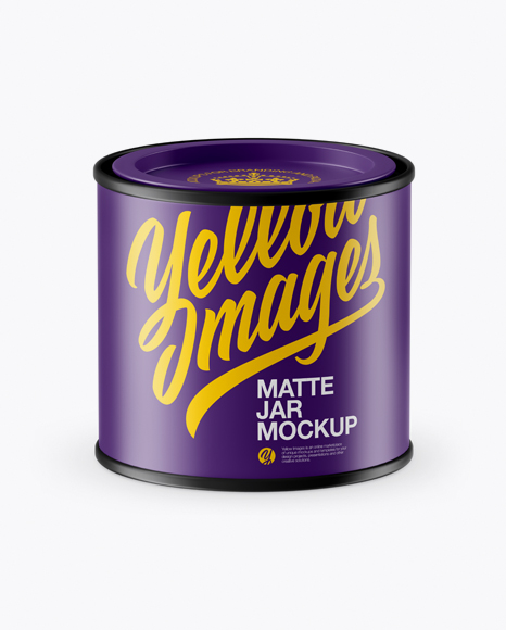 Matte Storage Jar Mockup (High-Angle Shot)