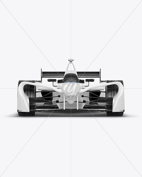 Formula E Racing Car 2016 Mockup - Front View