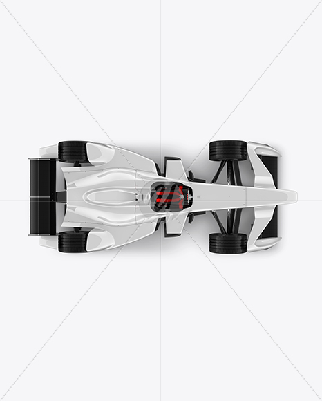 Formula E Racing Car 2016 Mockup - Top View