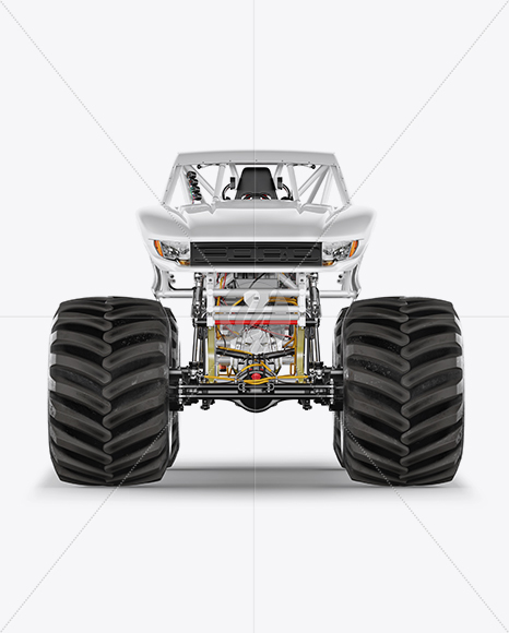 Monster Truck Mockup - Front View