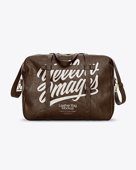 Leather Bag Mockup - Front View