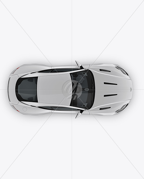 Aston Martin DB11 Mockup - Top View
