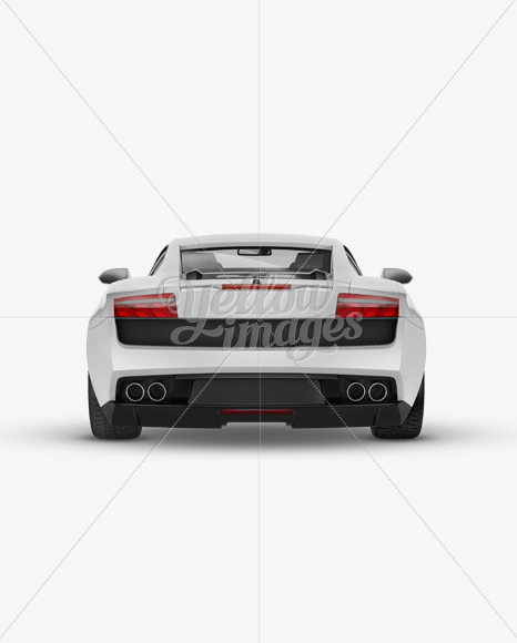 Lamborghini Gallardo Mockup - Back View