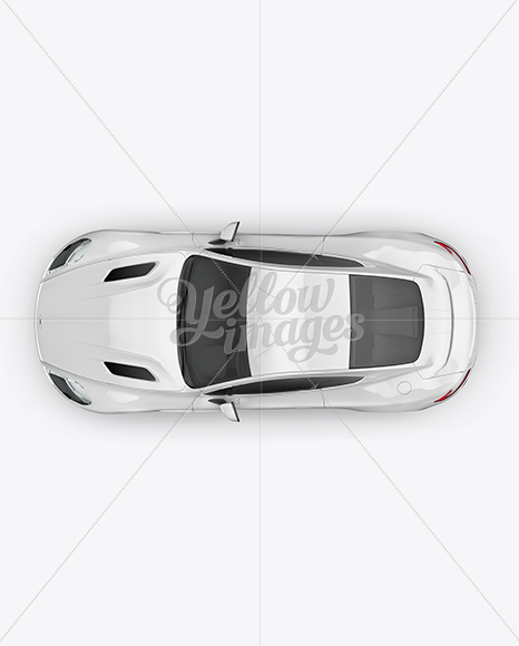 Aston Martin Vanquish Mockup - Top View