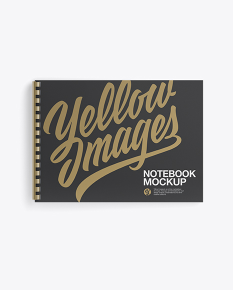 Notebook With Ring Binger Mockup - Top View