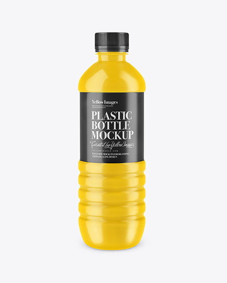 Glossy PET Bottle Mockup